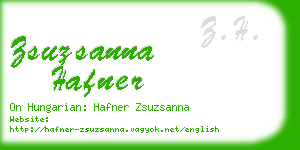 zsuzsanna hafner business card